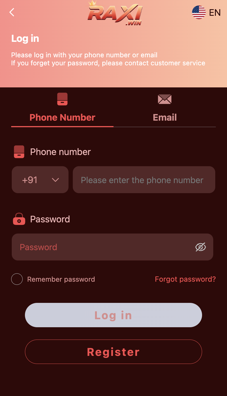 Raxi Win Login