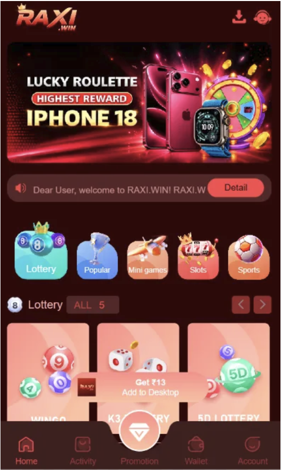 Raxi Win Online Games